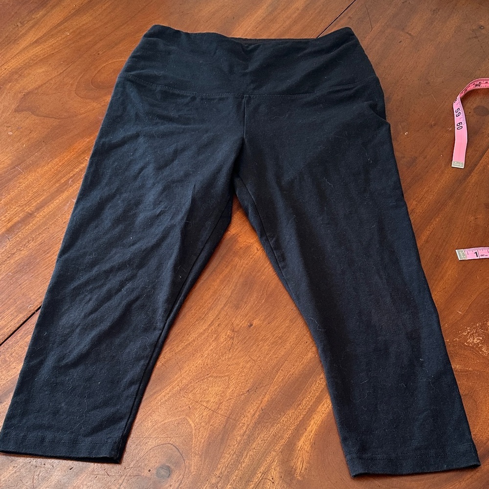Lysse Black cropped Tights